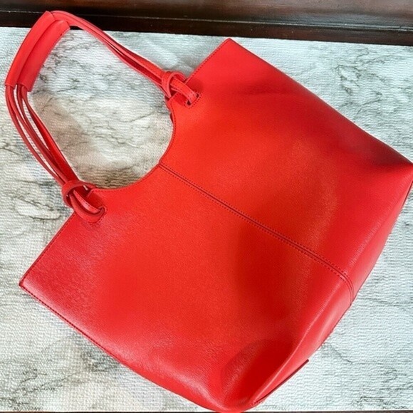 Neiman Marcus Coral Tote‎ Shoulder Purse Bag - Picture 13 of 13